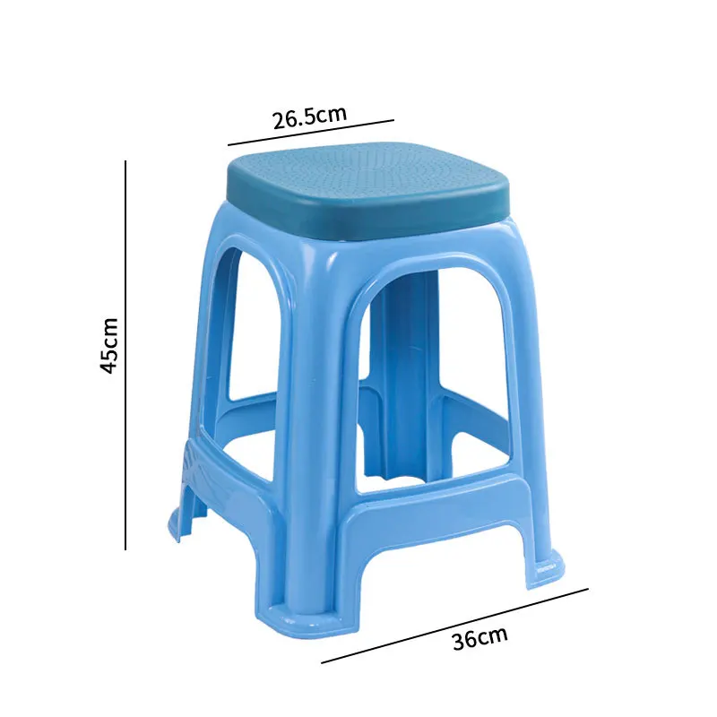 D14 Plastic stool household plastic bench high stool stackable plastic chair plastic