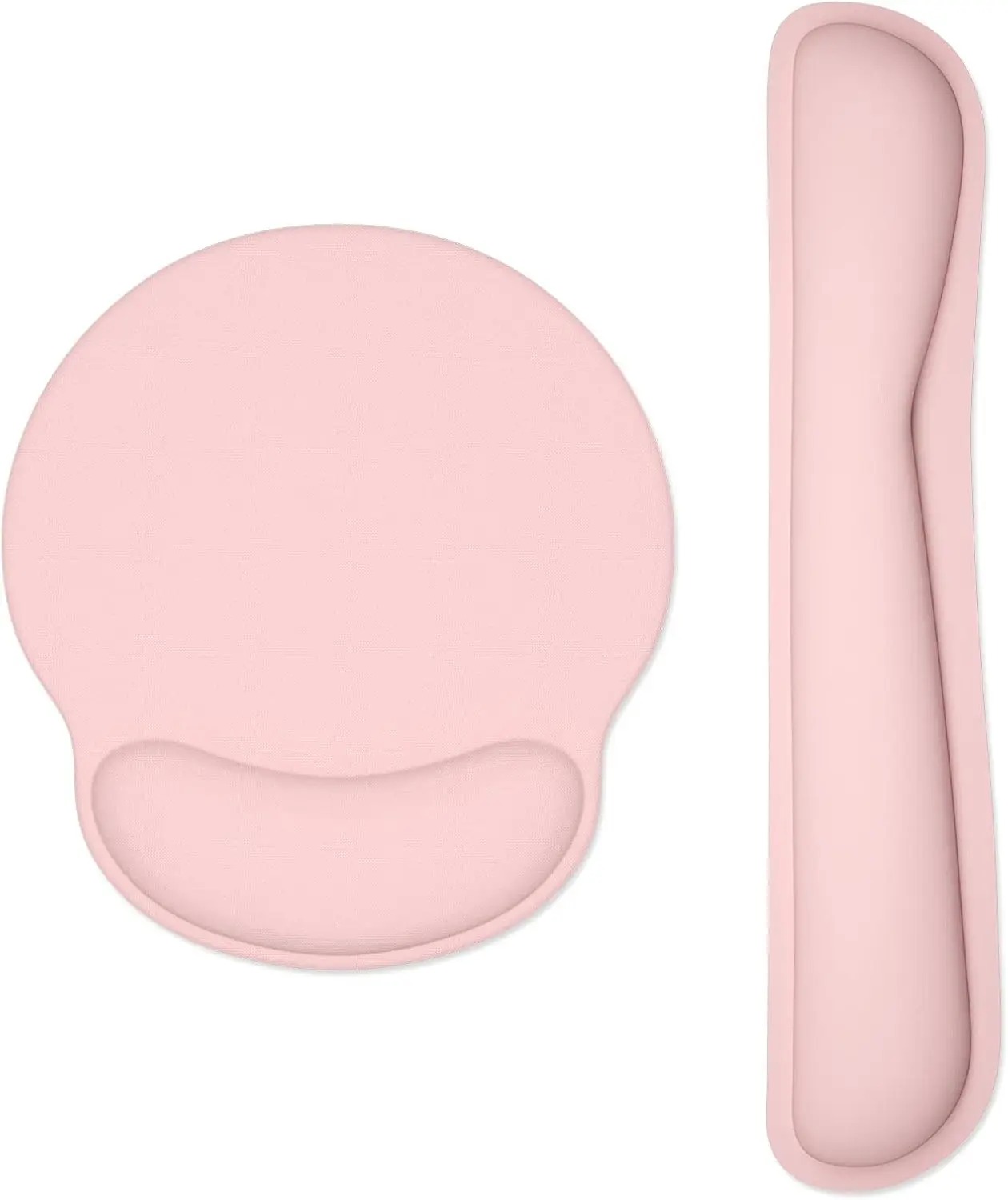 

Cute Memory Foam Wrist Rest & Mouse Pad Set, Ergonomic Cushion for Pain Relief, Non-Slip Base, Pink