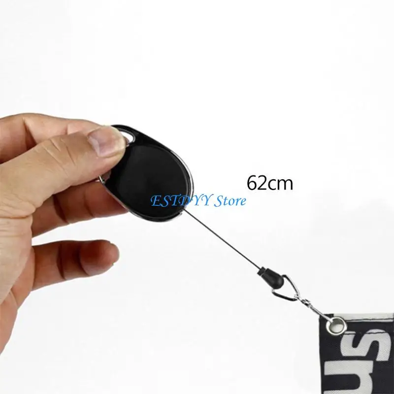 G6DE Square Golf Ball Square Club for Head Wiping Cloth Cleaner | Double-Sided Golf Ball Cleaning Towel with Retractable Hook