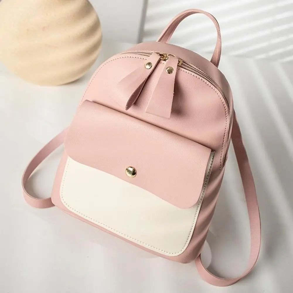 New Fashion Mini Women Backpack Large Capacity Girl Purse Small Backpack Cell Phone Holder Multi-Function Single Shoulder Bag