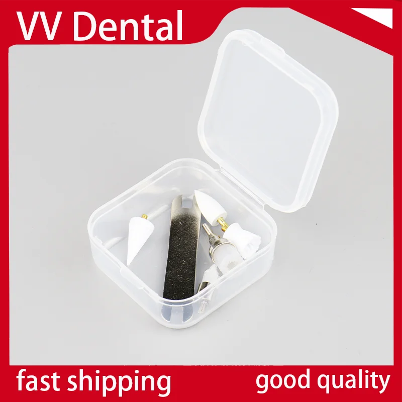 

5 шт./упак., щетка для полировки зубов, инструмент для полировки зубов, для низкоскоростного наконечника, светоотверждаемая смола, натуральные зубы