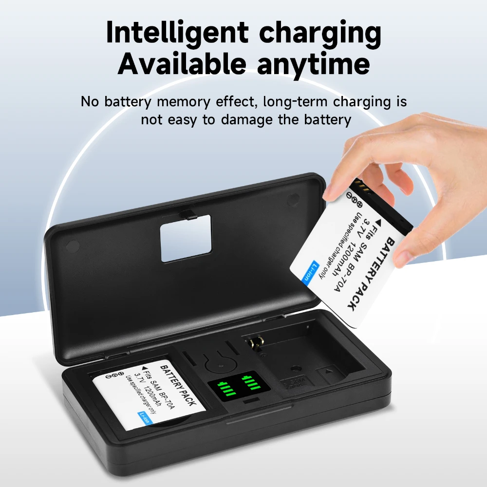 1200mAh BP-70A BP 70A BP70A بطارية الكاميرا لسامسونج PL80 ES70 SL50 SL600 ST66 PL170 ES80 PL20 ST700 ST88 ES65 MV800 PL120