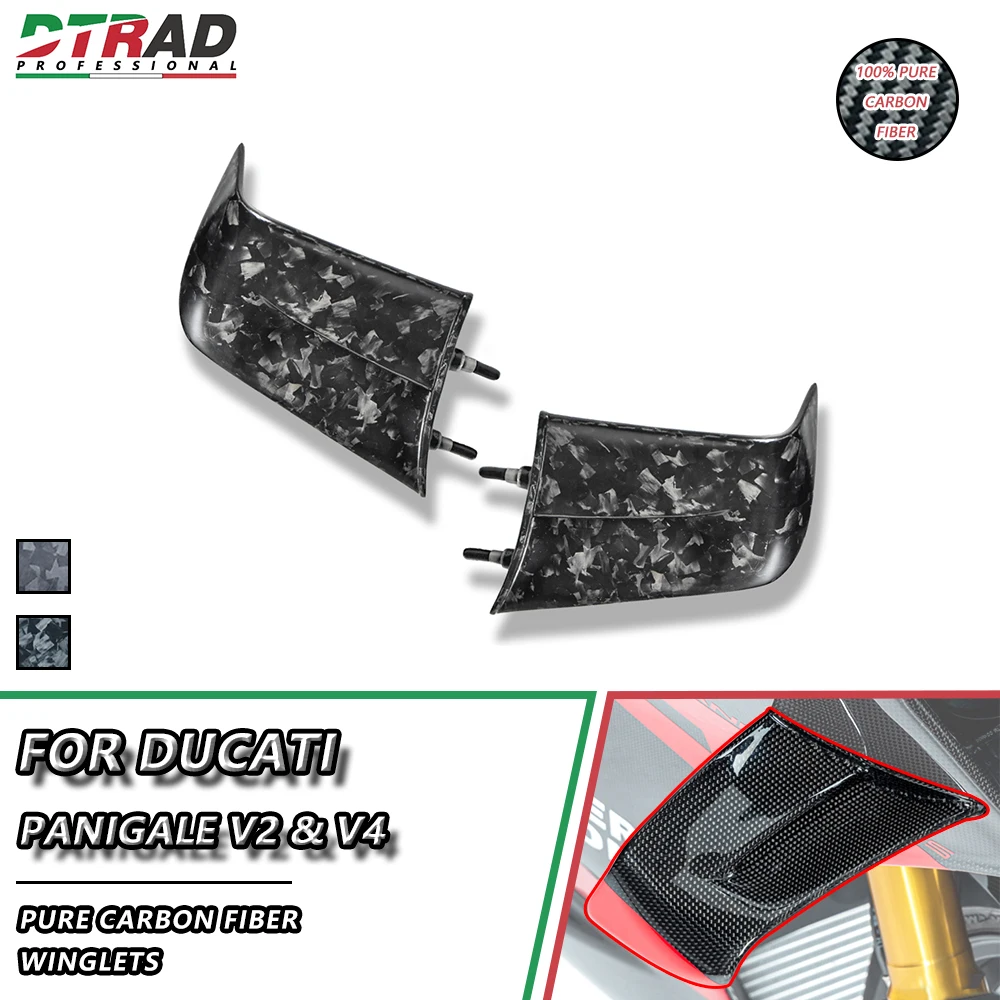 

Winglets Kit For DUCATI PANIGALE V4 1100 S R 1000 SP2 Superleggera V2 955 Bayliss Carbon Fiber Side Panels Wings Motorcycle