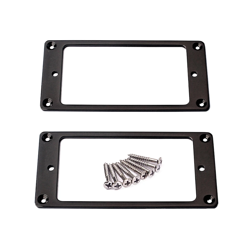 

2 Pcs Dual Pickup Frame Guitar Pickups Humbucker Ring Double Coil Covers Mounting Rings
