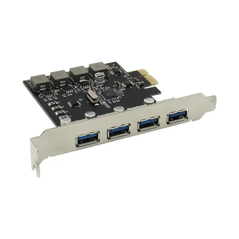 PCIe to 4-port USB3.0 Conversion Card PCI-e USB3.0 Expansion card VL805 chip without external power supply