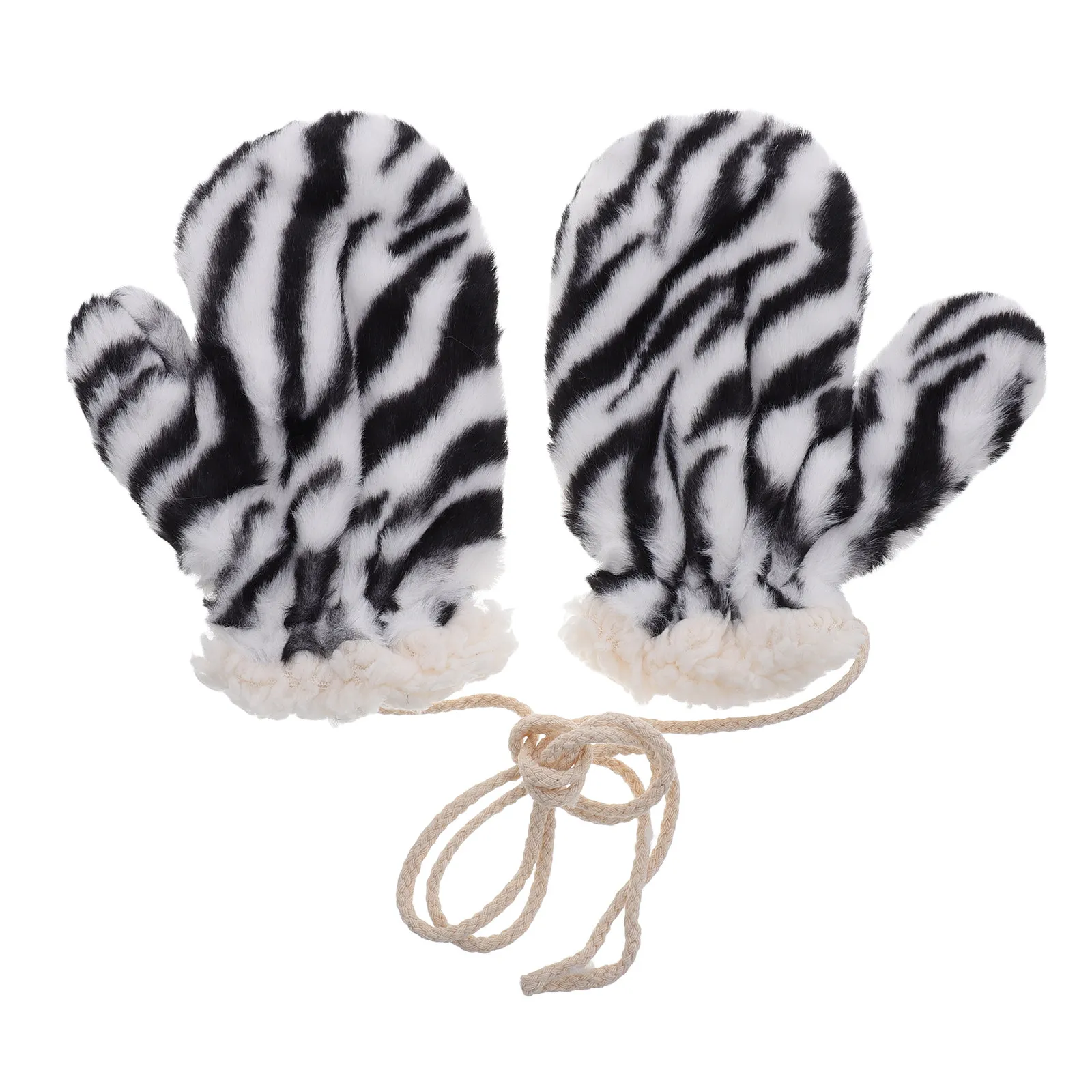 

1 пара женских зимних перчаток для езды на велосипеде, утолщенные теплые перчатки для снежной погоды с завязками для езды на велосипеде, защита рук в холодную погоду на открытом воздухе