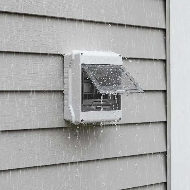 Outdoor Waterproof Circuit Breaker Distribution Box 3P/5P/8P/12P IP65 Waterproof Distribution Box ABS Enclosure Switch Box