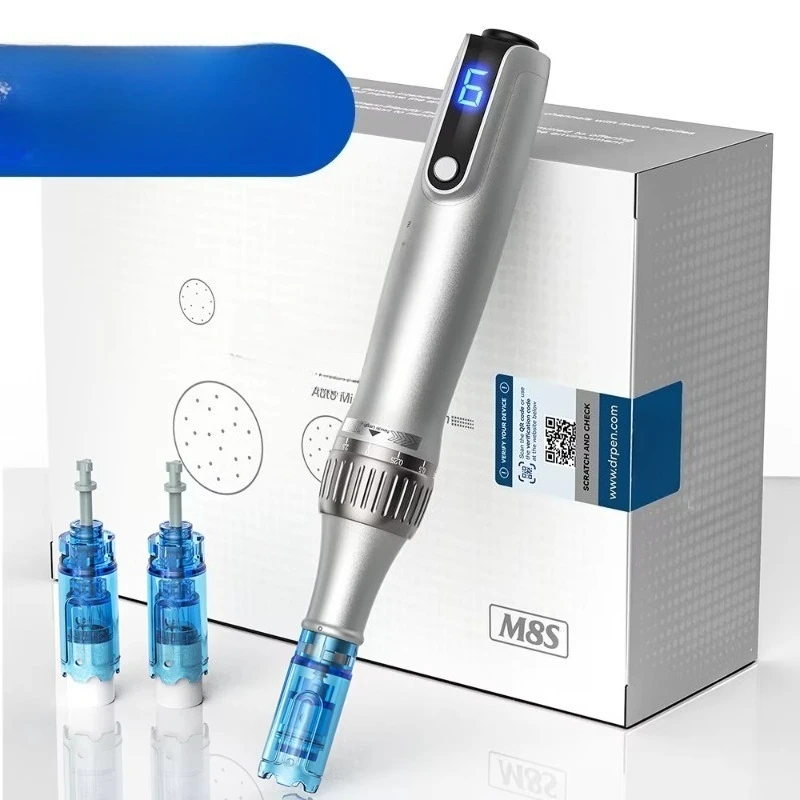 Rechargeable Wireless Skin Care Instrument US Standard Plug Auto Micro‑Needling Device For Scalp Body Household Beauty Tool