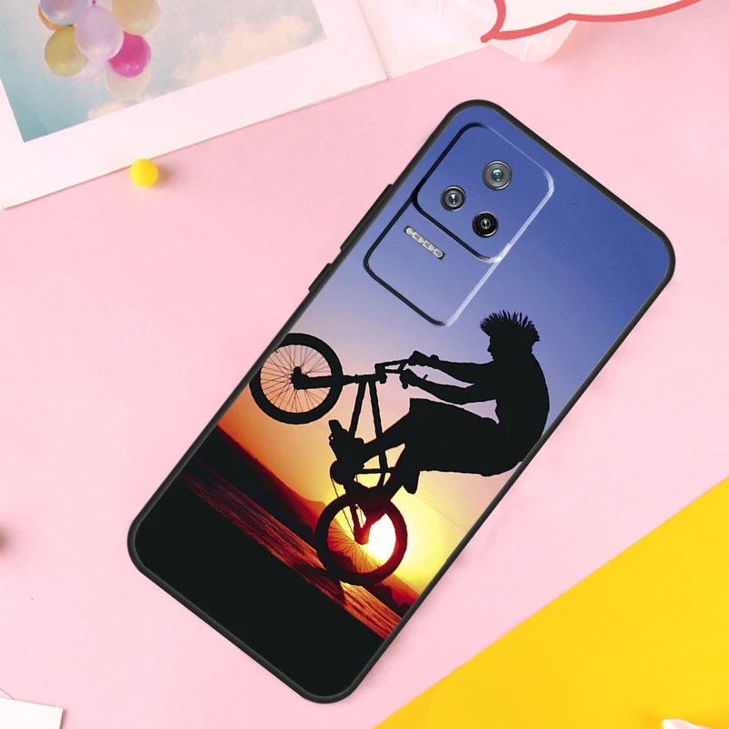 BMX Bike Extreme Sport Case For Xiaomi 17 Pro Max 15 14T 15T 17T Pro POCO F9 Ultra F5 F6 F7 F8 X5 X6 X7 X8 Pro Cover