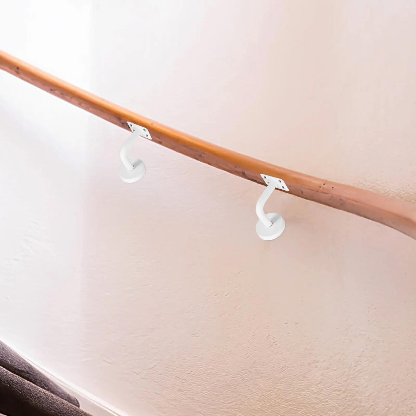 

Heavy Duty Stainless Steel Wall Mounted Handrail Brackets for Stairways Porches Basements Railing Bracket Secure Easy Install