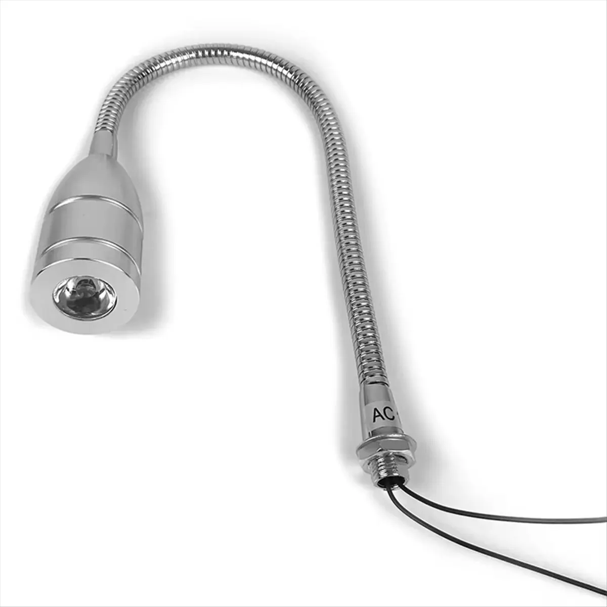 A89X 3WAC 12V 24V LED Tool Light Flexible 30cm LED Workshop Work Light Silver for CNC Machine Rework Welding Machine