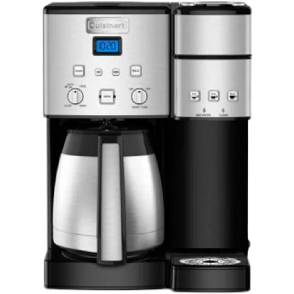 Coffee Center 10-Cup Thermal Coffeemaker and Single-Serve Brewer, Stainless Steel