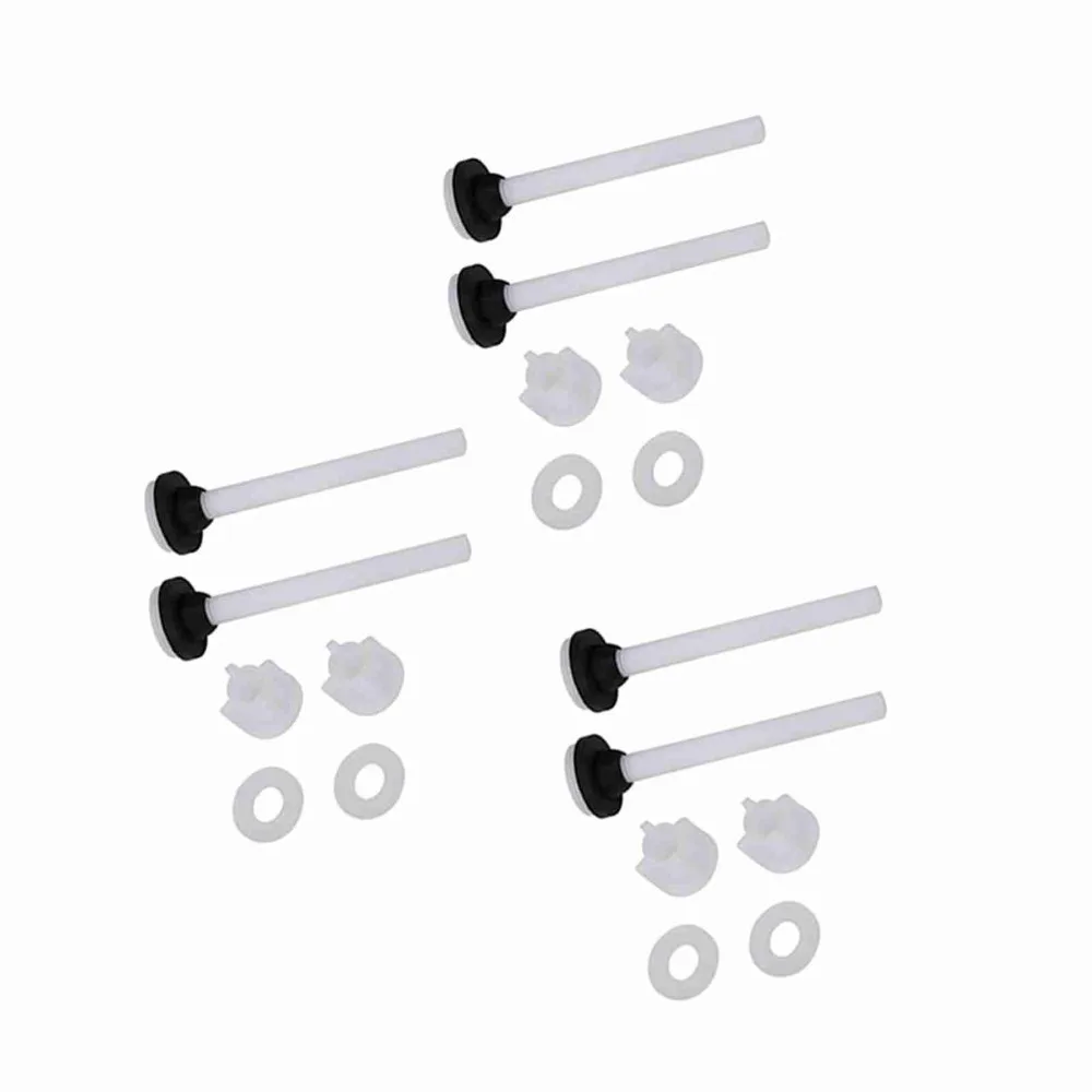3 Pair White Toilet Water Tank Screw Set Fixing Bolts POM Plastic Rubber Material Toilet Tank Bolts Repair Coupling Kits