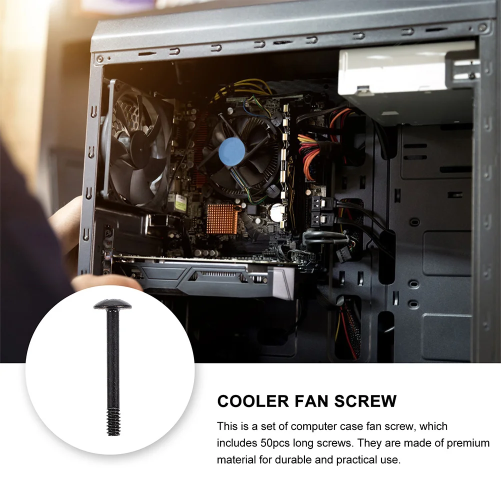 

Набор из 30 саморезов для крепления вентиляторов охлаждения для корпуса компьютера и радиатора процессора