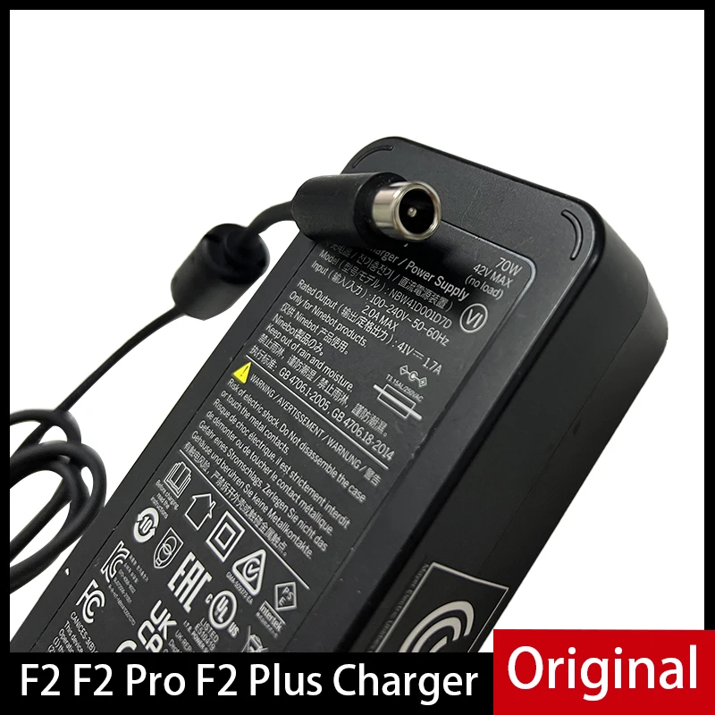 

Original Battery Charger for Ninebot F2 F2 Plus F2 Pro Electric Scooter Parts Power Adapter 70W 42V 1.7A Accessories