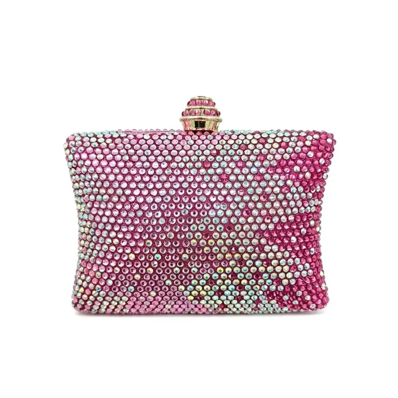Unique mini hot diamond bag women's evening bag messenger bag