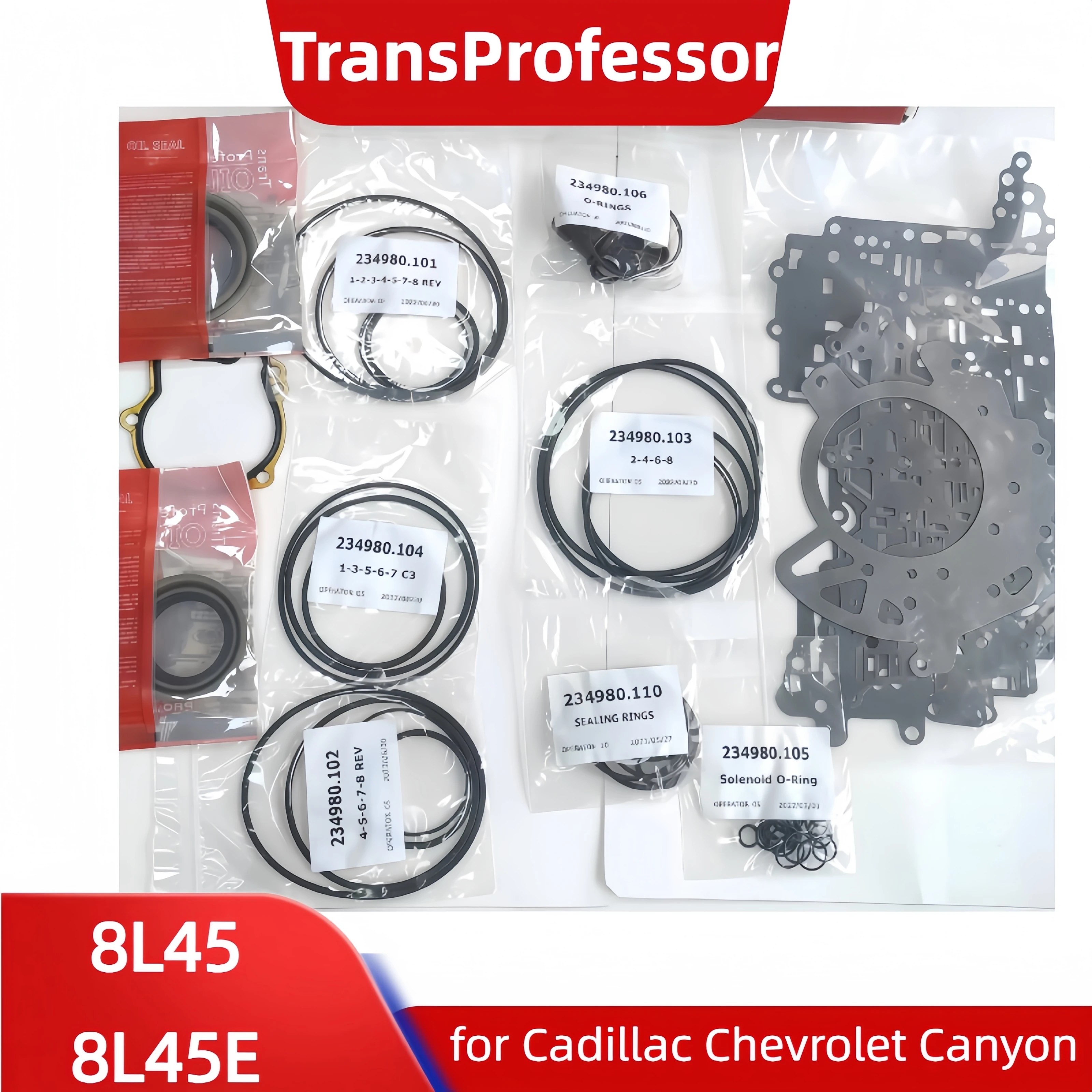 

8L45 8L45E M5N M5W Minor Repair Kit Seal Gasket Set For Cadillac ATS CTS CT6 CT4 Chevy Camaro Colorado GMC Canyon Gearbox Parts