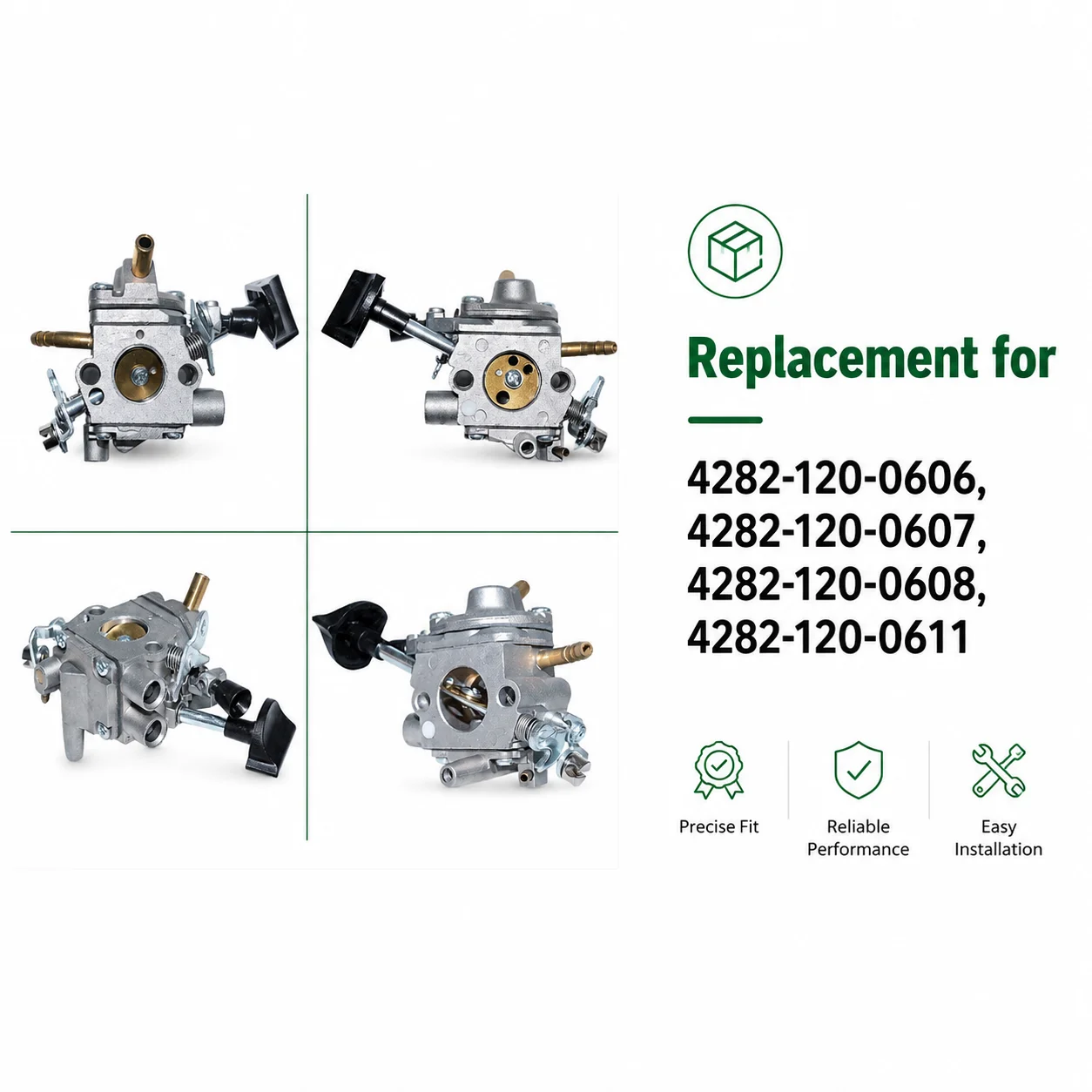 Carburetor Kit For Stihl BR500/550/600/600Z/700 Replaces 4282-120-0606 0607 0608 0611 C1Q-S183 Air Filter Spark Plug Fuel Line