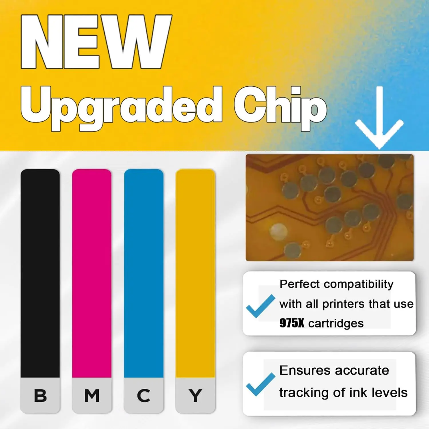 خرطوشة حبر HP 975X 975-X لطابعة HP PageWide 77dn 452dw 452dn 477dn 477dw 552dw 577z 577dw المدارة P55250dw P57750dw