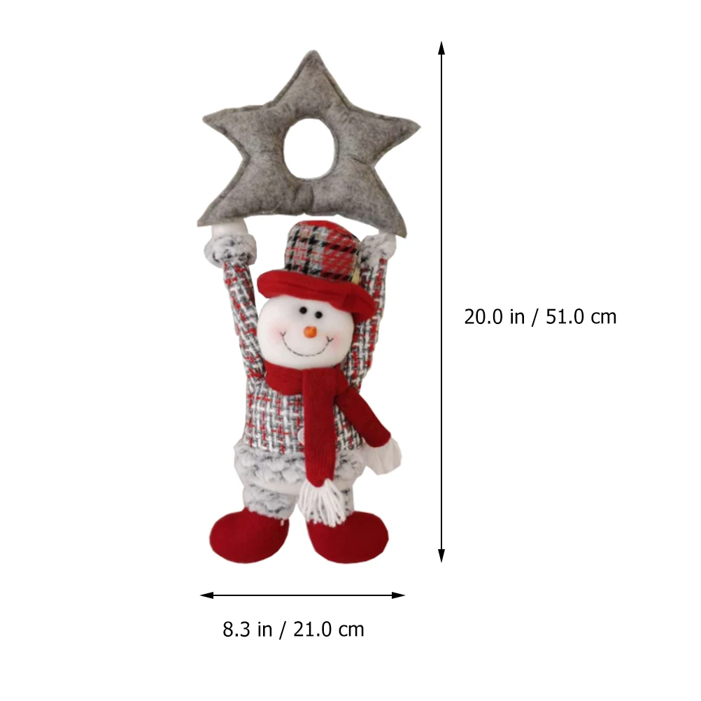 

1pc Snowman Hanging Ornament Christmas Pendant Decoration Craft Gift For Tree Wall Window Lovely Old Man Home
