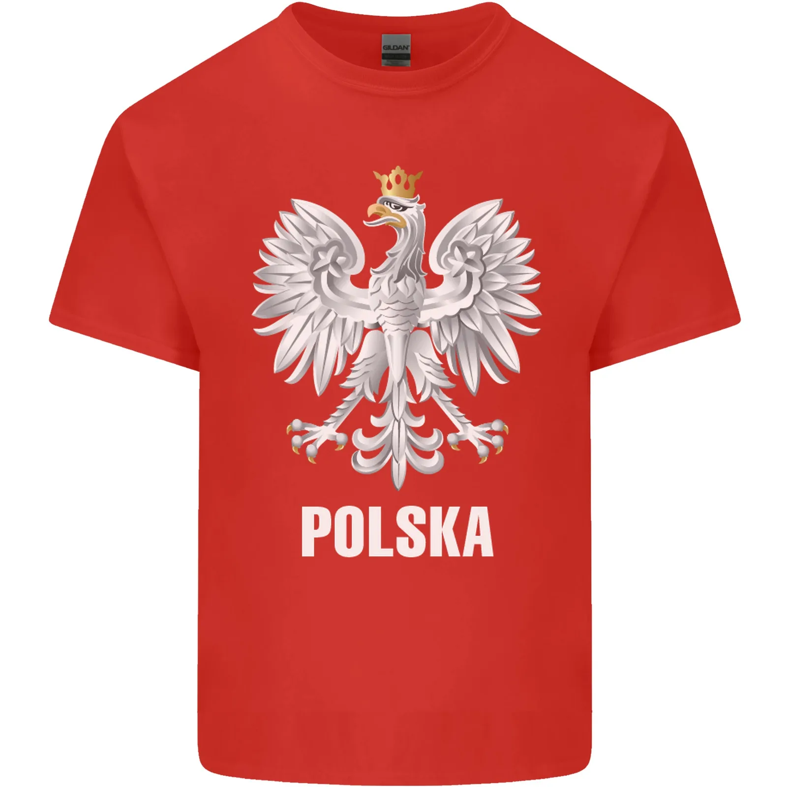 Polska Orzel Poland Flag Polish Football Kids T-Shirt Boys Girls