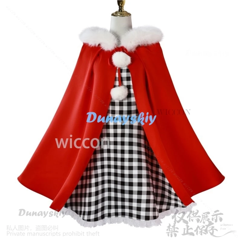 2024 Christmas Lolita Cosplay Cindyy Costume Kids Girl Santa Claus Happy New Year Fancy Dress Adult Women Halloween Customized