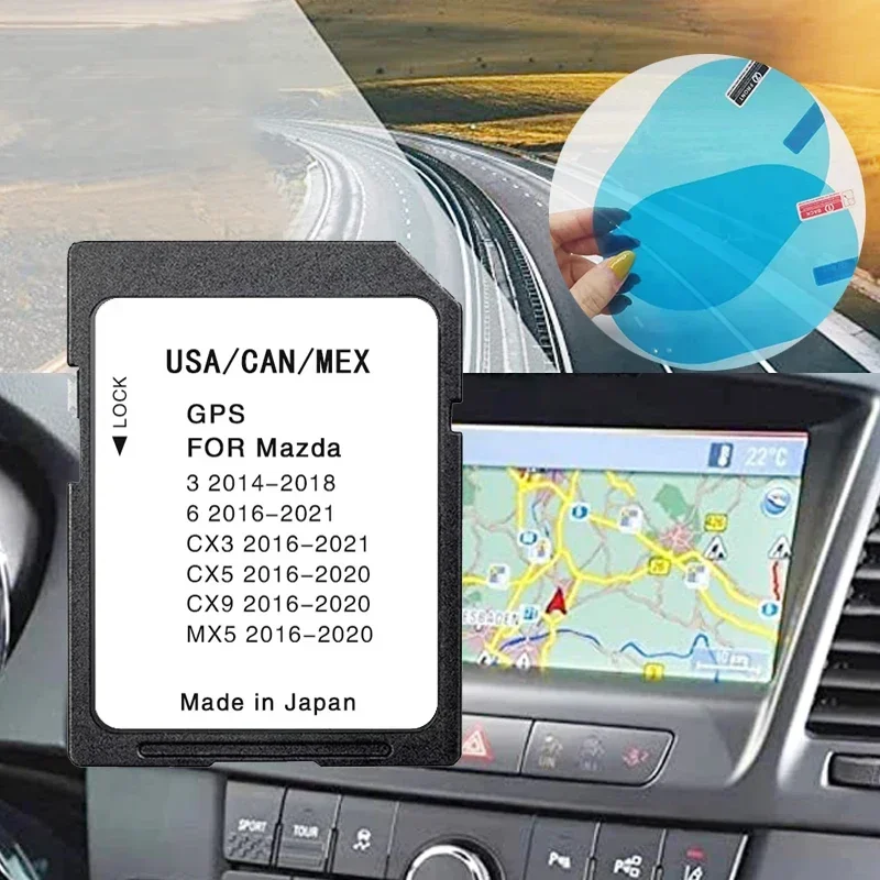 SD-карта Sat Nav Navigation США, Канада, Мексика для GPS-устройства для Mazda 3 6 CX3 5 9 MX5, бесплатная доставка