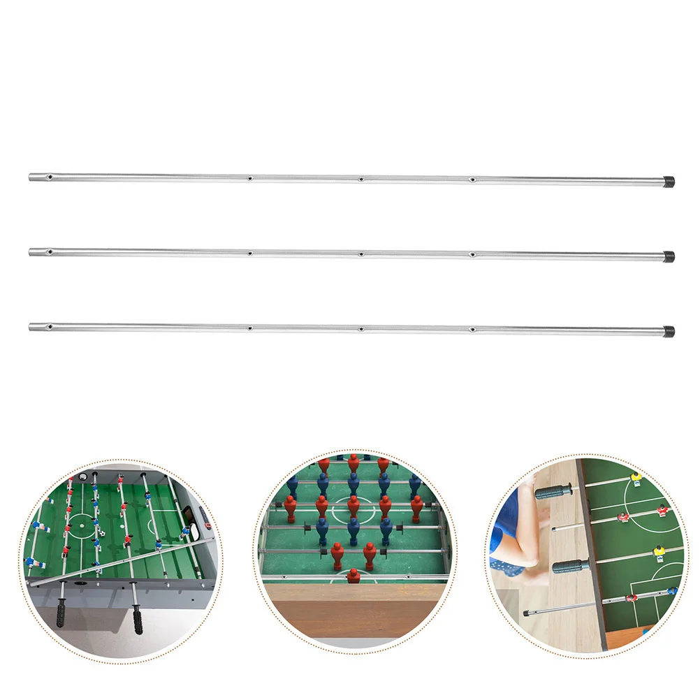 3Sets Desktop Soccer Machine Accessories Sturdy Table Soccer Rods Smooth Gameplay Ideal for Parties School Events and Team