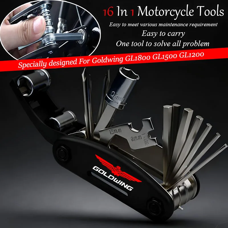 

Набор инструментов для мотоциклов: гаечные ключи и отвертки для Honda Goldwing GL1800 GL1500 GL1200 Gold Wing GL 1800 1500, аксессуары для ремонта