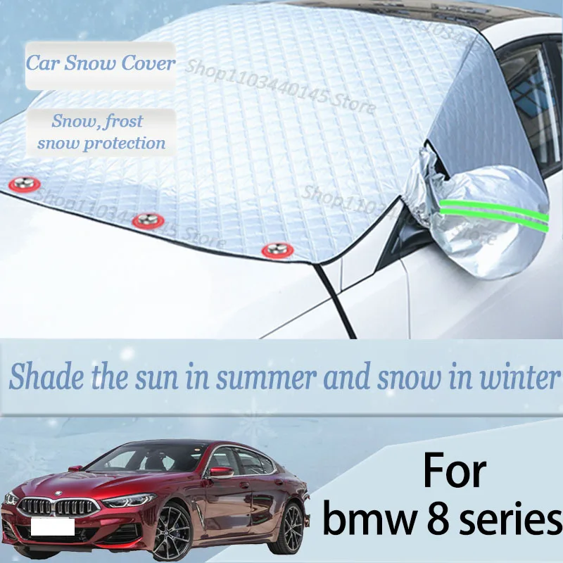 

For bmw 8 series car Snow Windscreen, Snow, Frost, Dust and UV Visor, Winter car clothing, thick magnetic