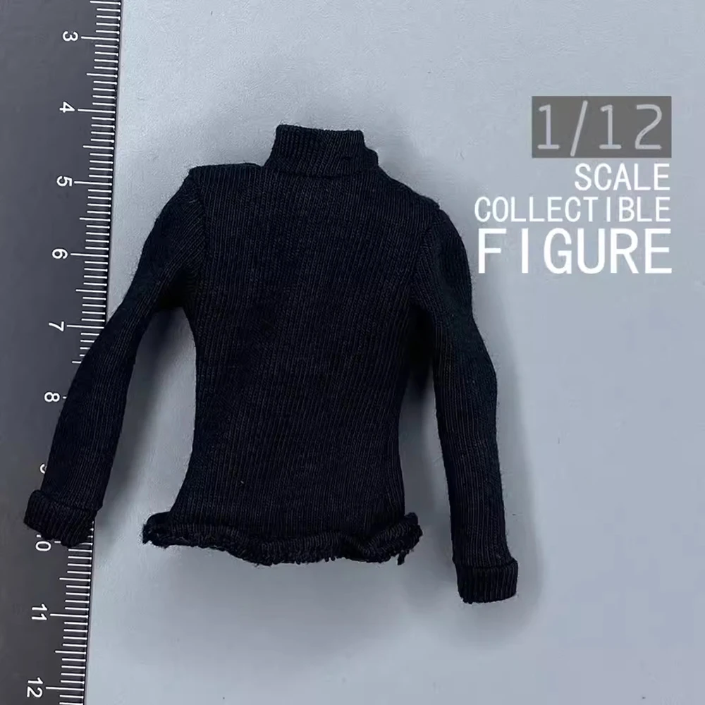 1/12 dlz Spielzeug Schädel männlich Offizier General Soldat Mini taktische hängen Brust Weste schwarz lange Ärmel für 6 "Action figur sammeln