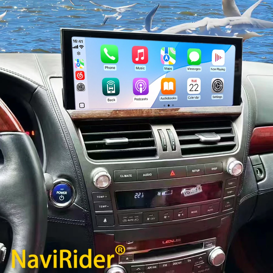 12.3inch Android 14 Car Radio GPS Navigation For Lexus LS460 LS600 2006-2012 Multimedia  Video Player Carplay Stereo Head Unit