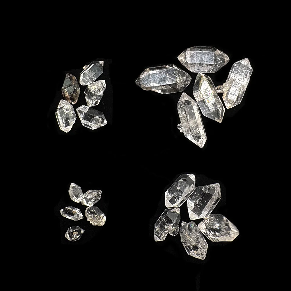 10-25mm Herkimer-Diamant Rohstein Lose Edelsteine Natürlicher Kristallquarz-Probe für Handgefertigte Accessoires DIY-Geschenk – Detail 1