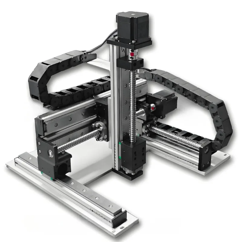 RXT 50-1000mm 3-Axis Gantry Robot Xyz Linear Stage Robot Cnc Linear Guideway with Stepper/Servo Motor Custom Length