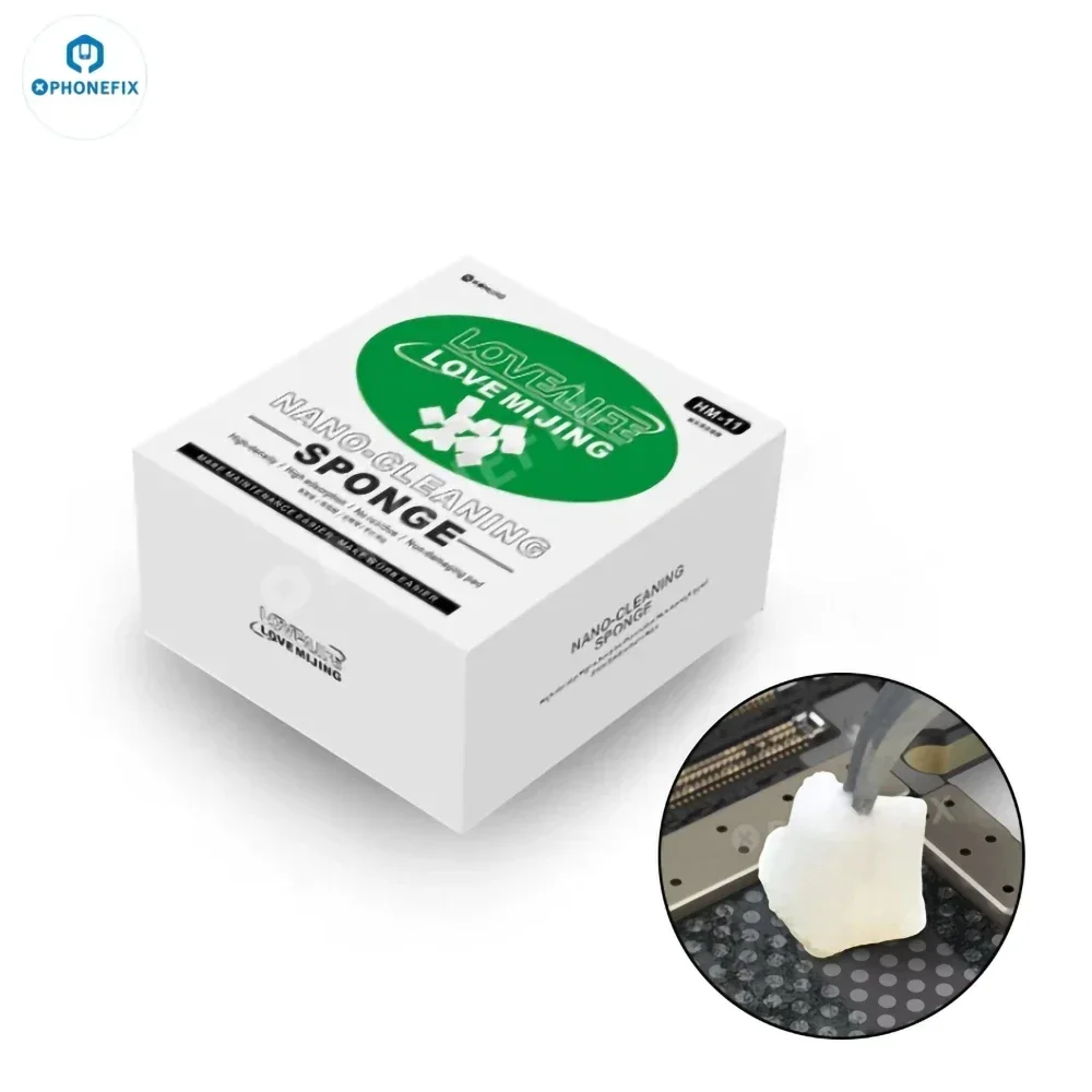 500PCS MIJING HM-11 Nano Cleaning Sponge Is Suitable for Mobile Phone Rear Glass, Screen, Frame, Camera Module Without Residue