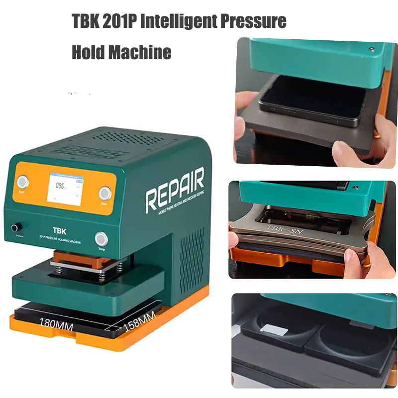 TBK 201P Intelligent Pressure Hold Machine for Mobile Phone Curved /Flat Screen Bracket Frame Back Cover Pressure Holding Tool