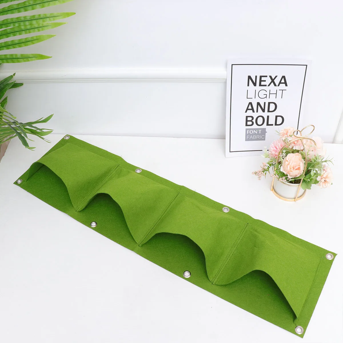 

Wall Hanging Plant Bag Vertical Felt Planter For Indoor Outdoor Garden Multi Pocket Grow Container Nursery Bag