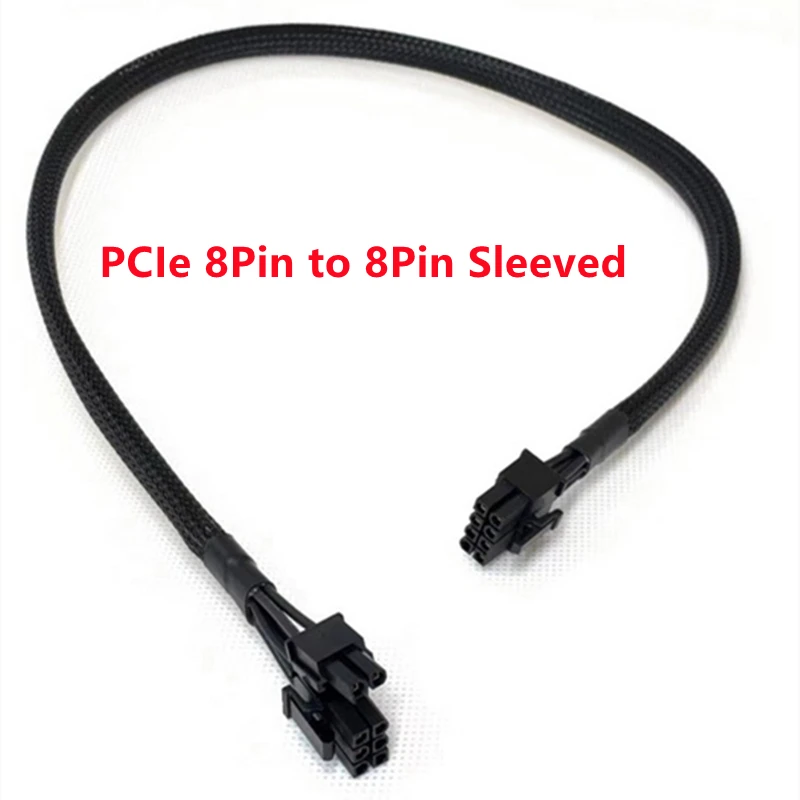 PCIe 8Pin 6 + 2Pin شبكة أكمام 60 سم، كابل طاقة VGA GPU لـ Corsair HX1200، HX1000، HX850، HX750 HX PLATINUM Type 4 وحدات الطاقة