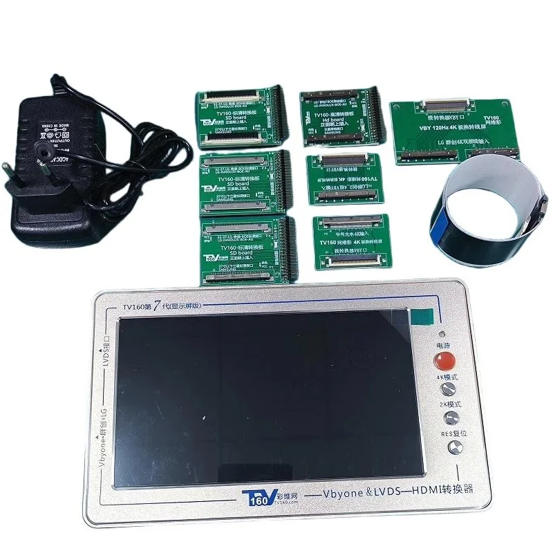 TV160 Motherboard Converter 7 Inch 1024*600 Display Test Tool 7th Series Kit Generation Vbyone LVDS To HDMI