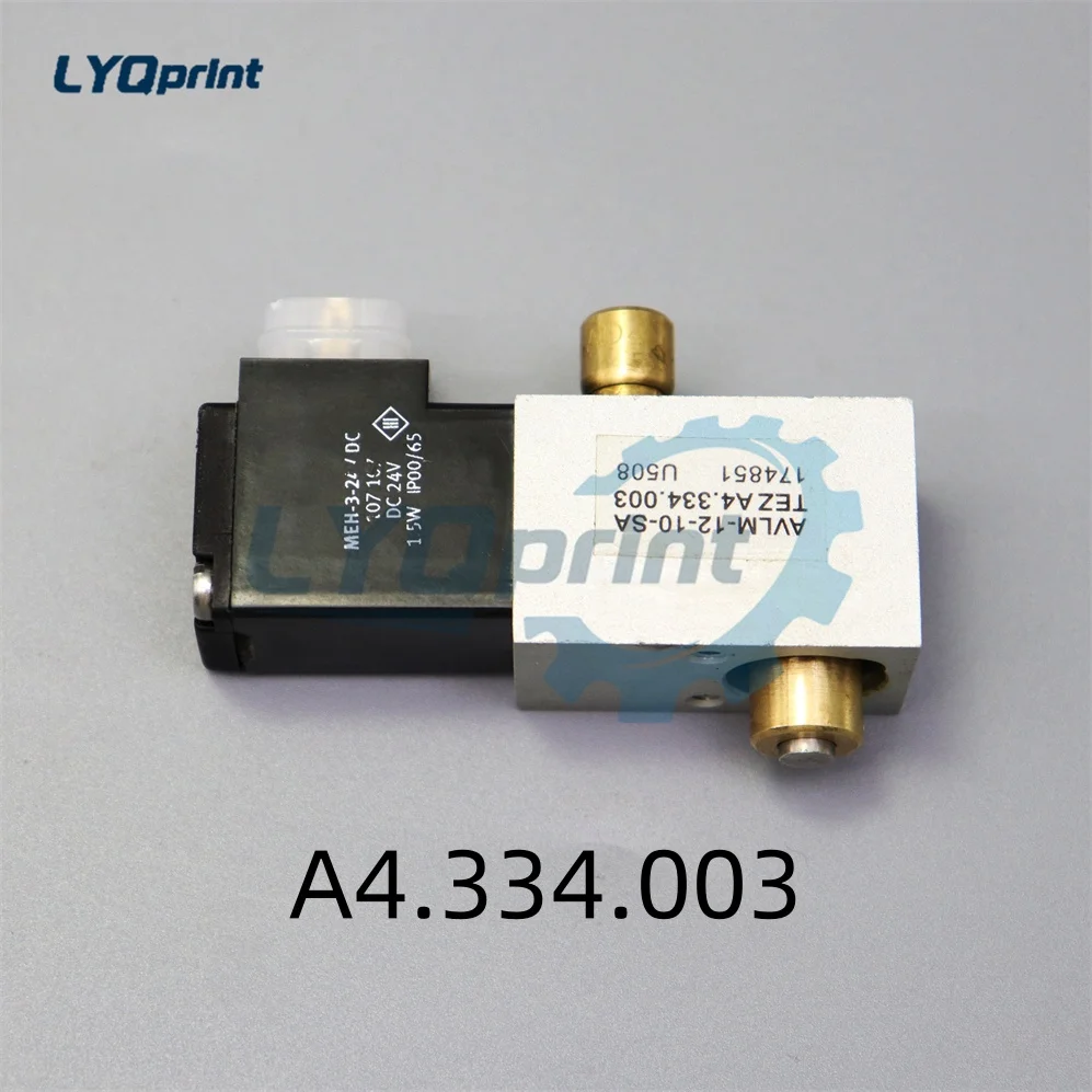 

1Piece Best Quality A4.334.003 Solenoid Valve AVLM-12-10-SA For Heidelberg QM46 SM52 SX52 Printing Machine Parts