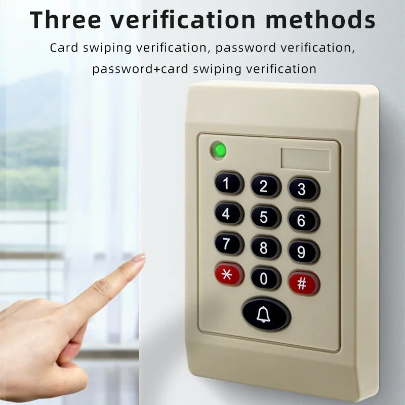 Waterproof Access Card Reader With Button Swipe ID/IC Card Can Be Externally Connected to WG26/34 Access Control System Reader