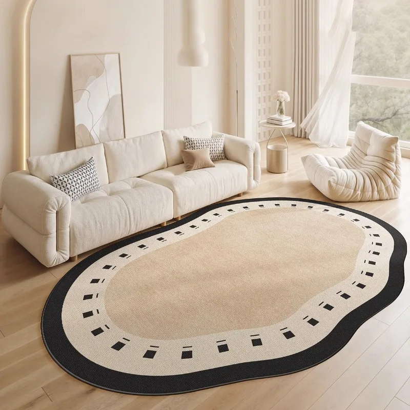 Modern Style Living Room Carpet Creative Irregular-shaped Bedroom Rugs Light Luxury Advanced Art Home Decor Coffee Table Mats 러그