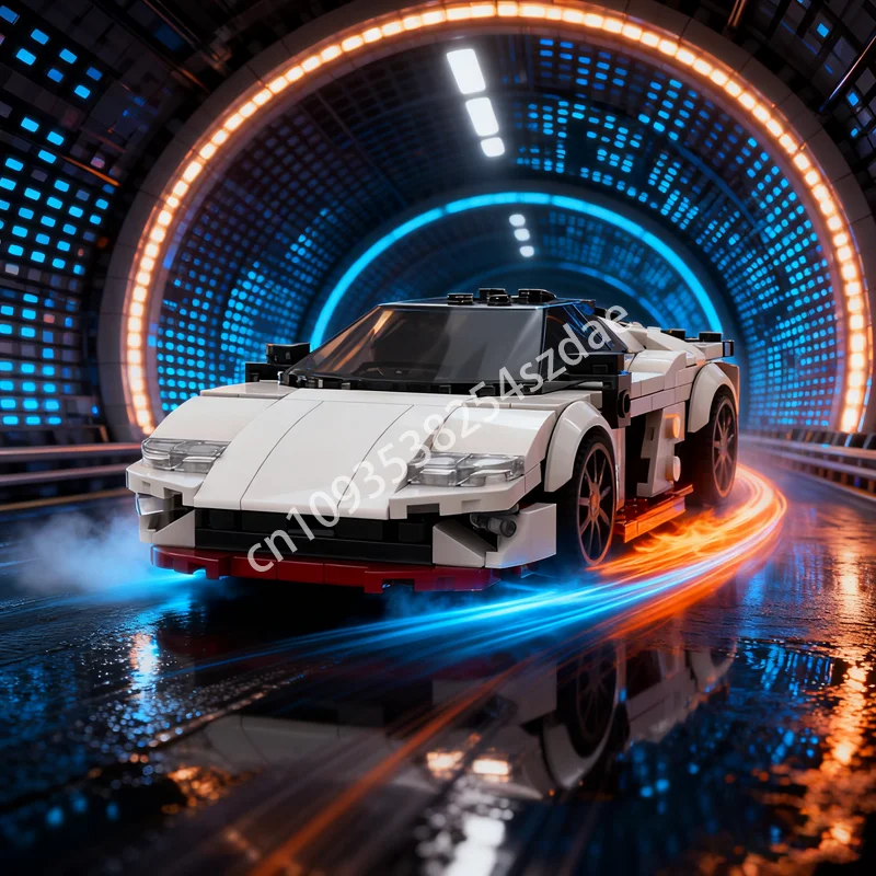 

332pcs MOC Lamborghiniesed Temerario City Champions Model Building Blocks Assemble DIY Toys Idea Christmas Gifts Kids Birthday