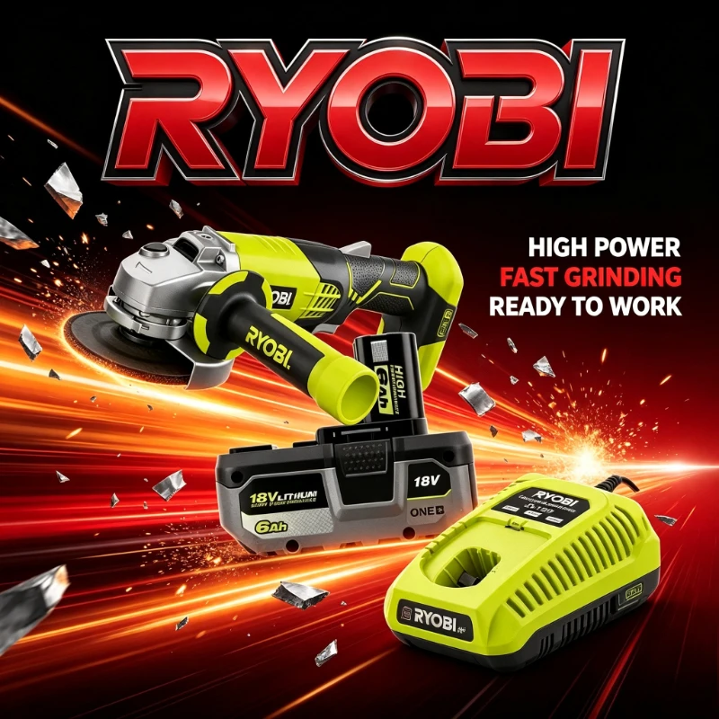 Original RYOBI 18V 6.0Ah Lithium Battery,no Memory Effect,can Be Used with Charging,FIT P108 P104,for RYOBI 18V Cordless Drill