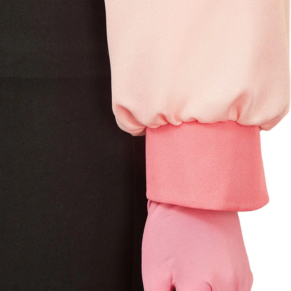 تمويه التلفزيون الجحيم نزل 2 الملاك الغبار تأثيري حلي الوردي أعلى السراويل السوداء الملابس مجموعة النساء هالوين كرنفال لعب الأدوار موحدة