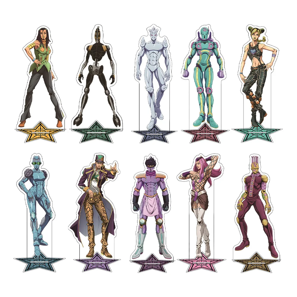 JoJo`s Bizarre Kiss Foo Fighters Jolyne Cujoh Ermes Costello Foo Fighters Emporio Alnino Weather Report Acrylic Stand Decor