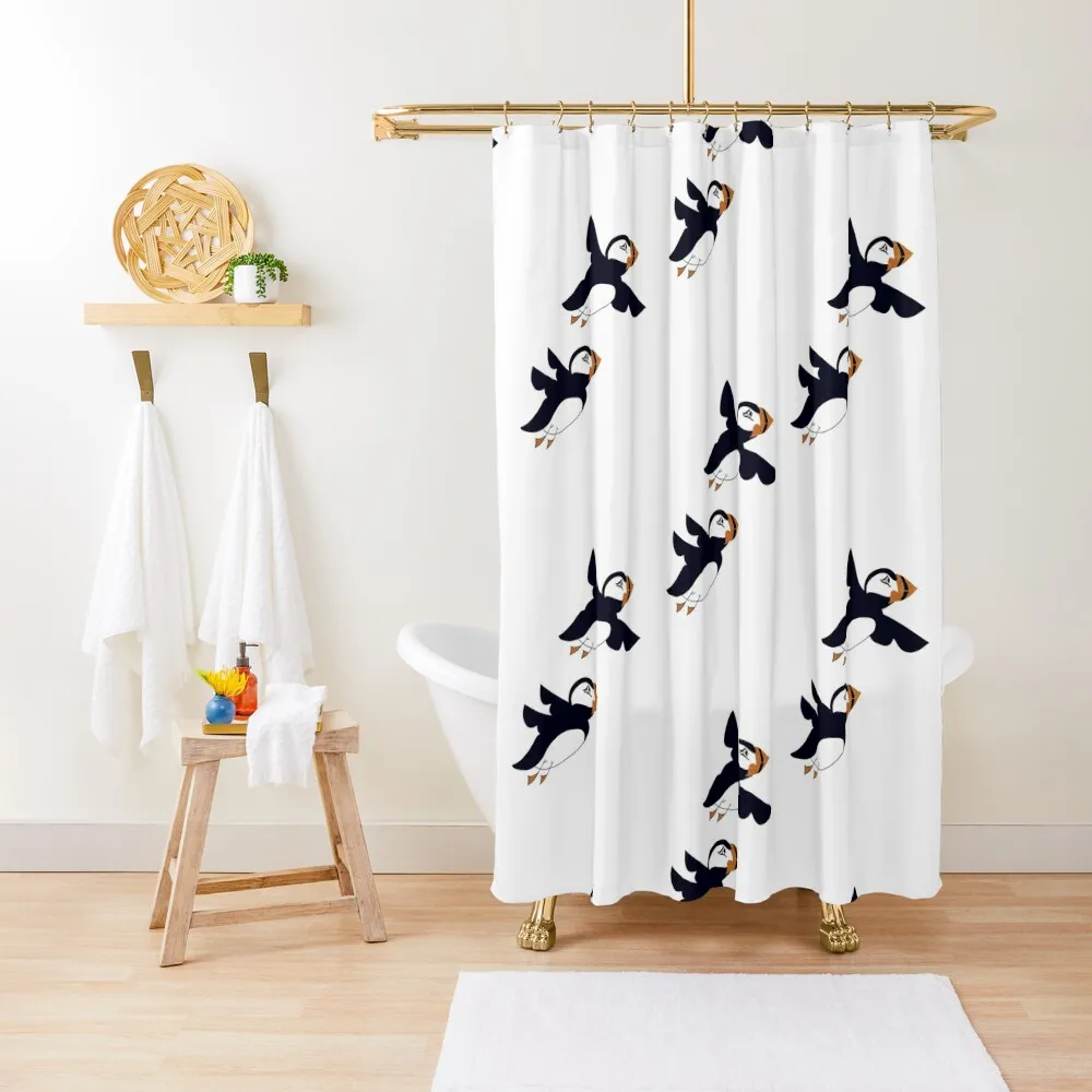 

Arctic Animal - Puffins Shower Curtain Shower For Bathroom In The Bathroom Bathroom Deco Box Curtain
