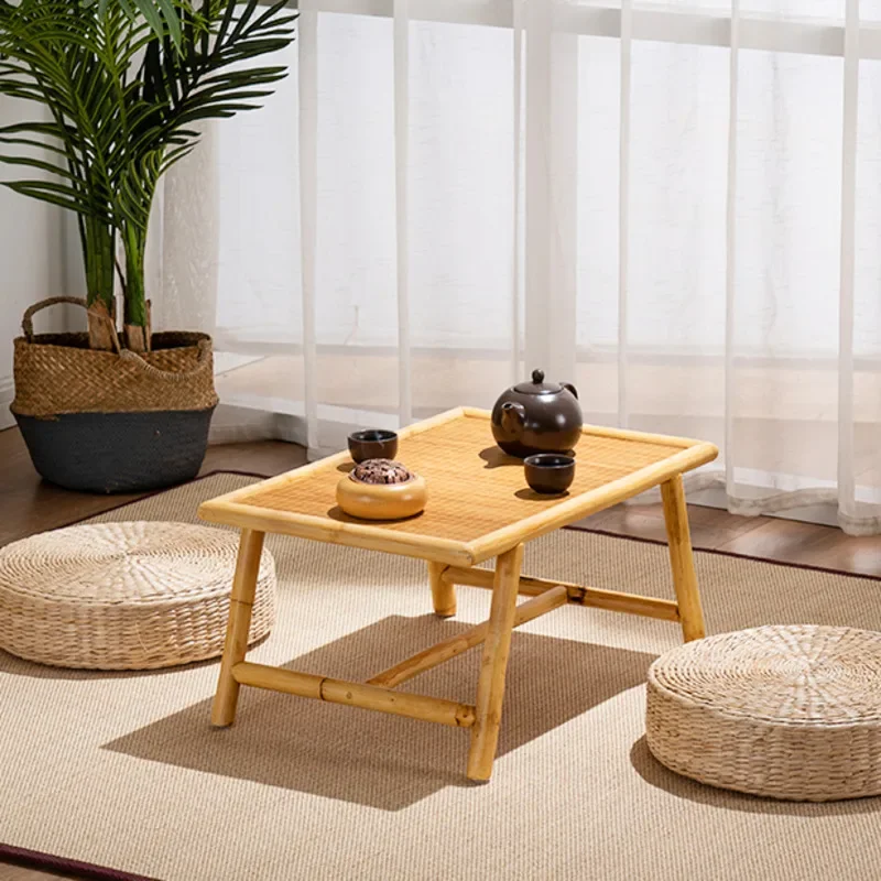 

Bamboo Rattan Tatami Small Table Japanese Type Bay Window Tea Table Contracted Modern Teahouse Ground Table