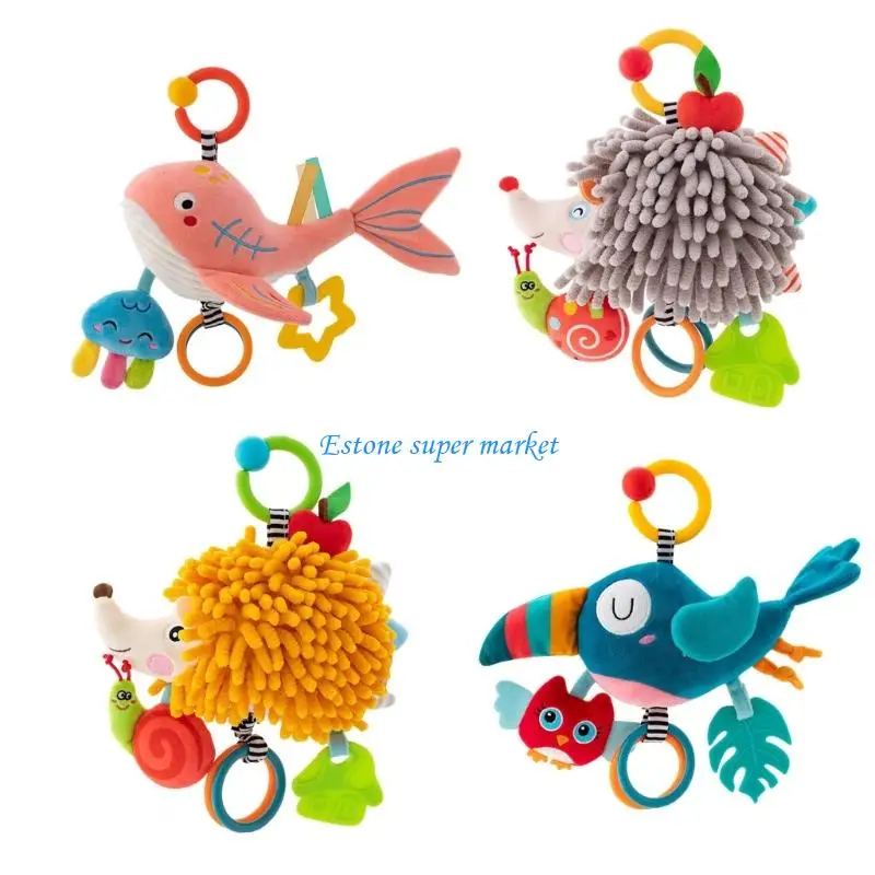 

090B Colorful Hanging Animal Toy For Crib Strollers Developmental Sensory Plaything