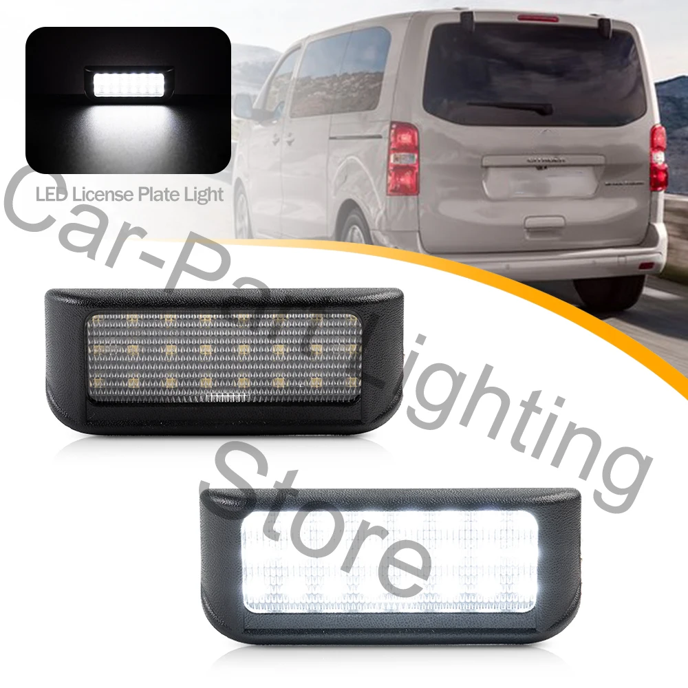 

2PC LED For CITROEN Berlingo Number License Plate Light Lamps 2008 2009 2010 2011 2012 2013 2014 no error OEM#6340G7